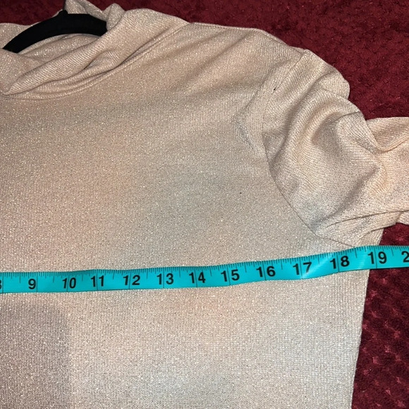 Project Runway  glitter long sleeve turtleneck holiday sweater - Picture 5 of 10